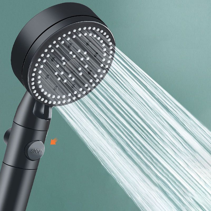 Avtoit | Metal Black Shower Head Self-Cleaning Standard Round Hand Shower