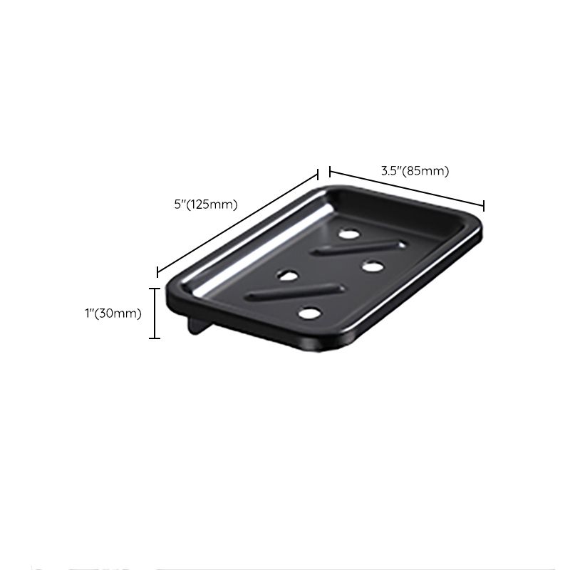 Avtoit | Contemporary Bathroom Accessory Set Black Surface Bathrobe Hook/Towel Ring Bar