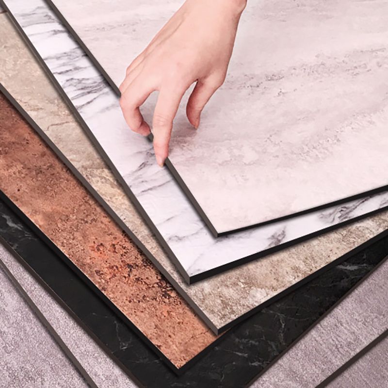 Avtoit | Modern Water-Repellent Plastic Floor Fabric Look Square Edge Floor Tiles