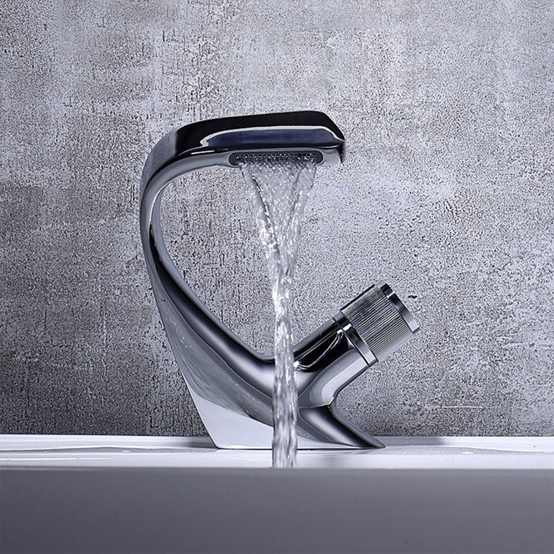 Avtoit | Contemporary Container Copper Brass Knob Handle Low Arch Container Faucet