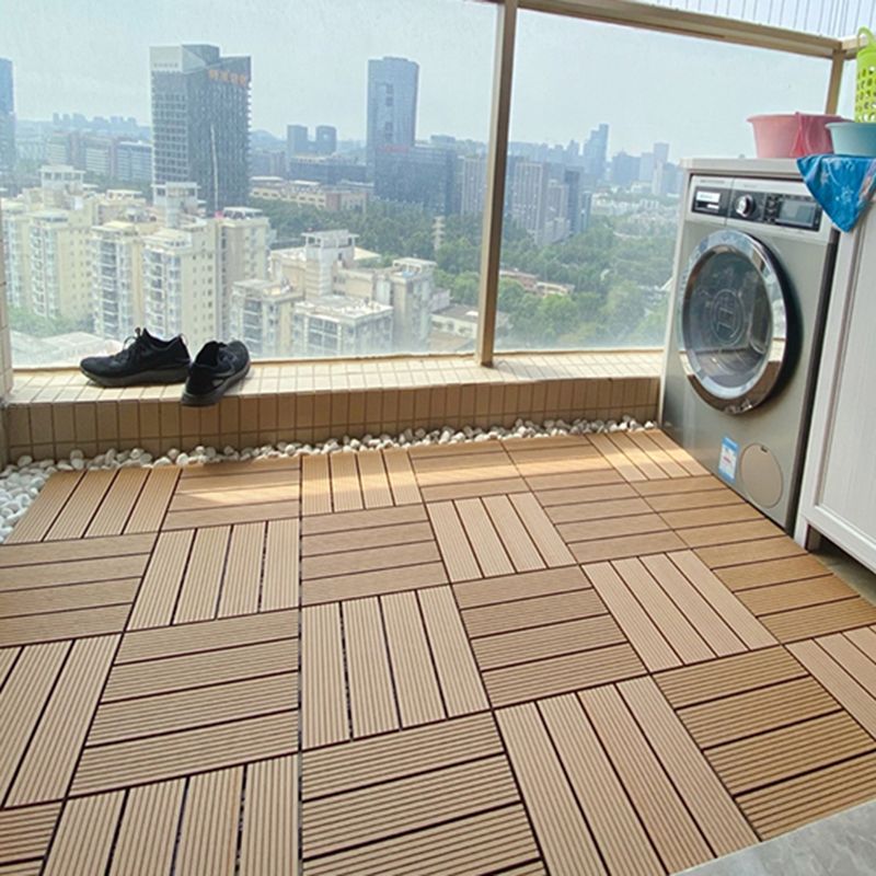 Avtoit | Square PVC Deck/Patio Floor Tiles Interlocking Installation Outdoor Patio Tiles