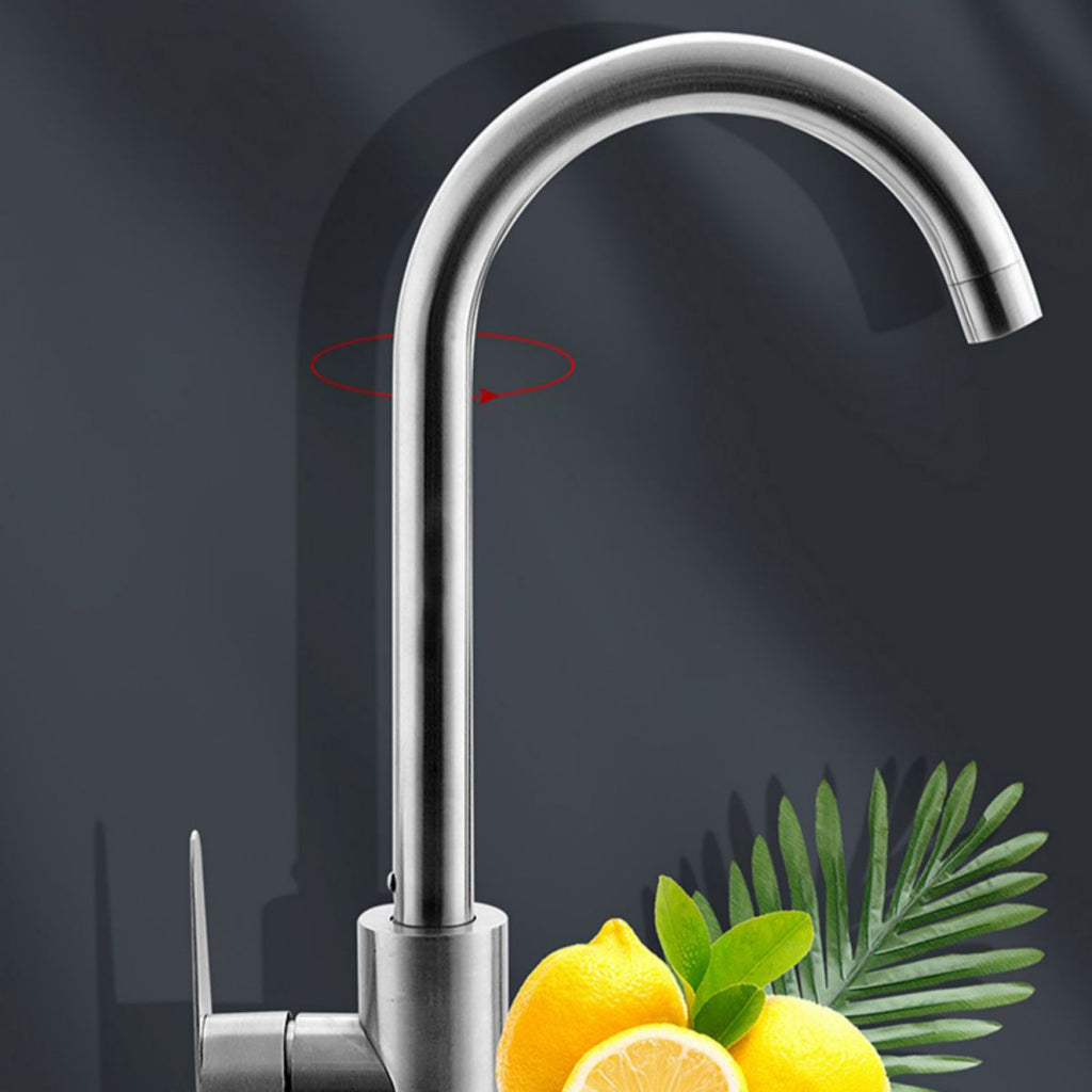 Avtoit | Modern Bar Prep Mirror Stainless Steel with Faucet Workstation Rack