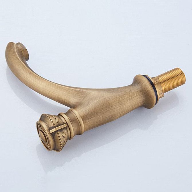 Avtoit | Brass farmhouse sink faucet single-hole faucet knob handle bathroom faucet