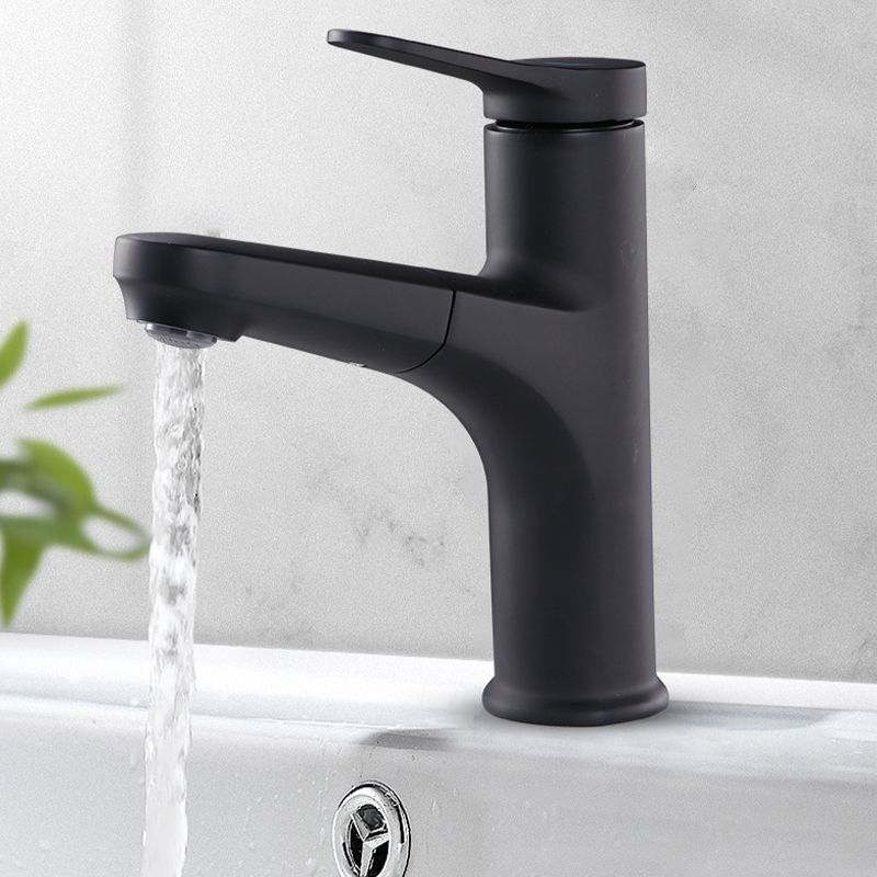 Avtoit | Contemporary Basin Faucet Copper Pure Color Single Lever Retractable Basin Faucet