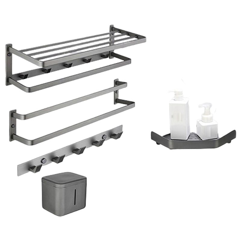 Avtoit | Modern gray bathroom hardware set towel bar paper holder bathroom accessory set