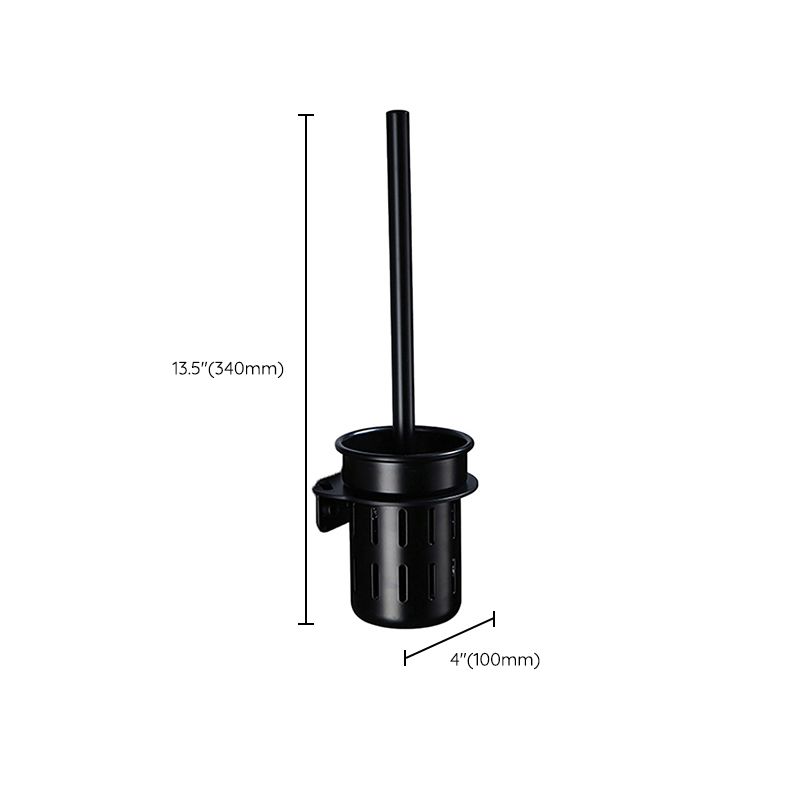Avtoit | Contemporary Bathroom Accessory Set Black Surface Bathrobe Hook/Towel Ring Bar