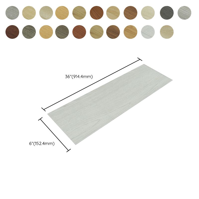 Avtoit | Rectangular PVC Floor Wood Design Peel & Stick Vinyl Flooring