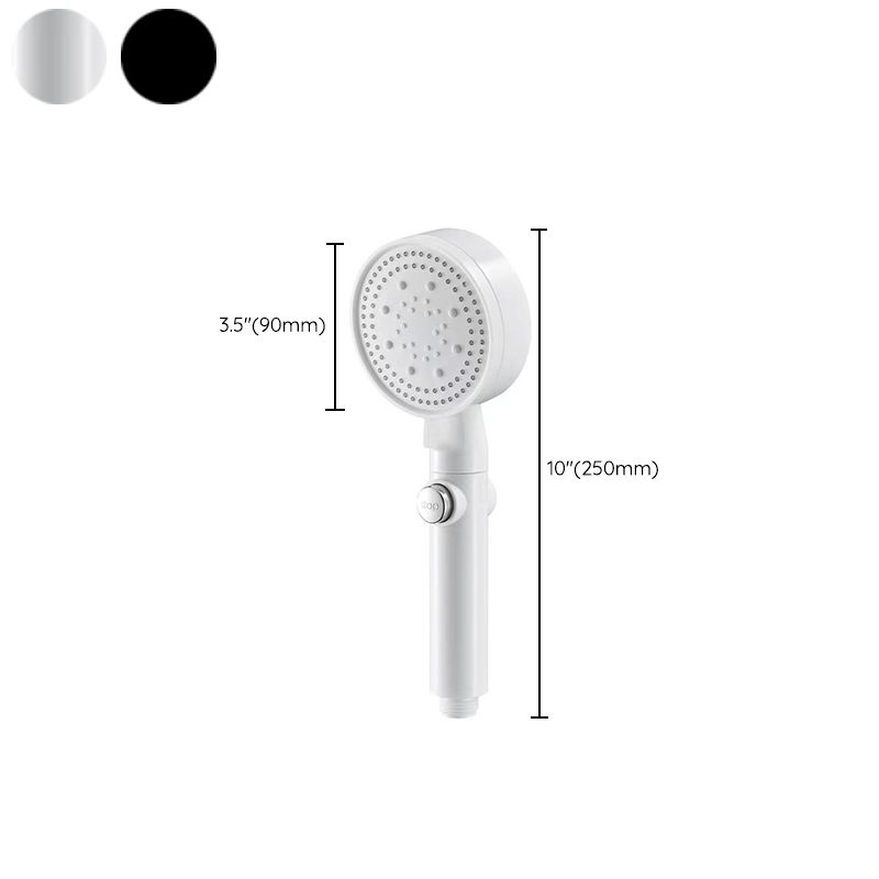 Avtoit | 5 Sprays Shower Head Round Wall Mounted Plastic Wall Connector Holder Handheld Shower Head