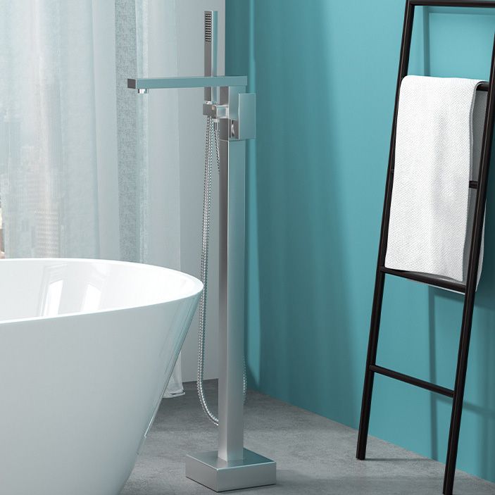 Avtoit | Modern Freestanding Bathtub Faucet Copper Floor Mounted Freestanding Bathtub Faucet