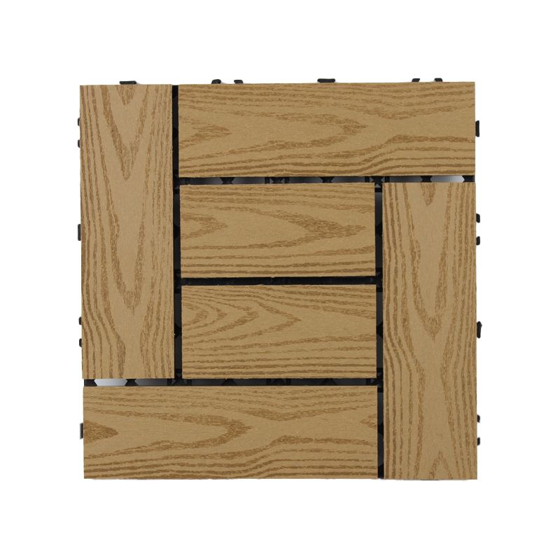 Avtoit | 30 cm x 30 cm Square PVC Terrace Tiles Snap Installation Outdoor Floor Tiles