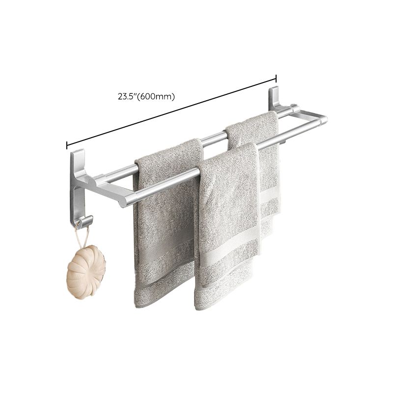 Avtoit | Chrome/Black Classic Bathroom Accessory Set Modern Bath Shelf/Towel Bar & Paper Holder