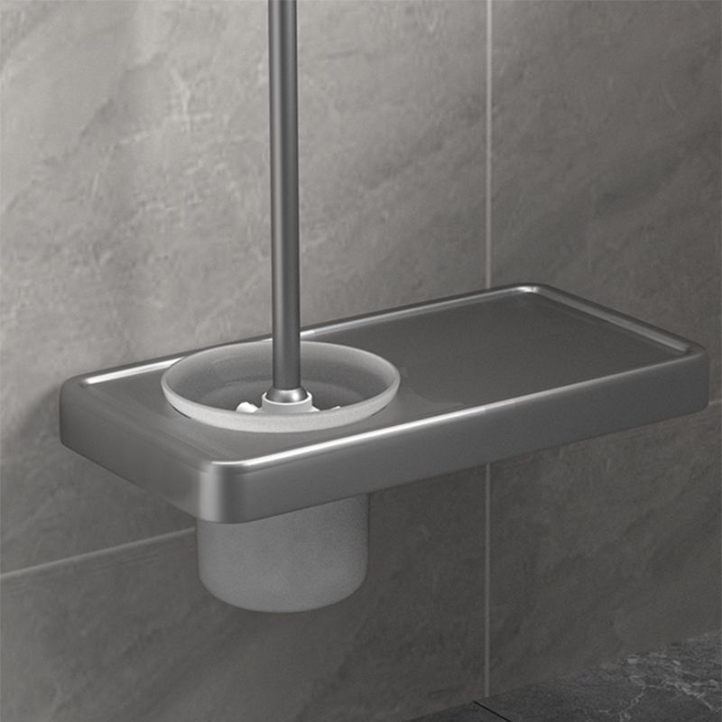Avtoit | Modern Gray Bathroom Accessory Kit Paper Holder Bath Shelf Bathroom Hardware Set