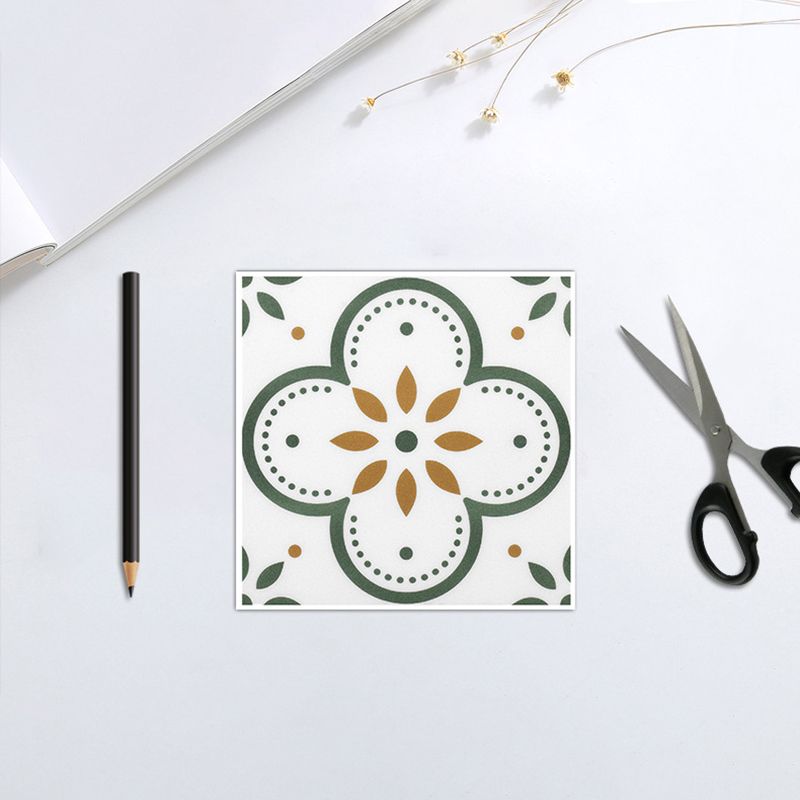 Avtoit | Peel and Stick PVC Flooring Matte Vinyl Flooring with Floral Pattern