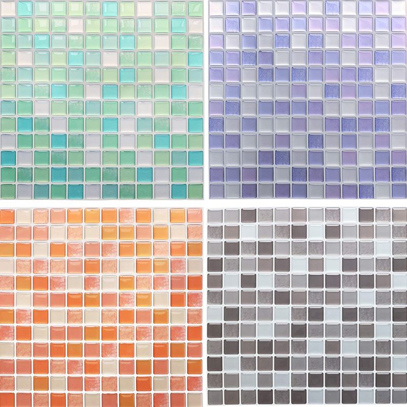 Avtoit | Plastic Peel & Stick Mosaic Tile Waterproof Peel & Stick Mosaic Tile with Square Shape