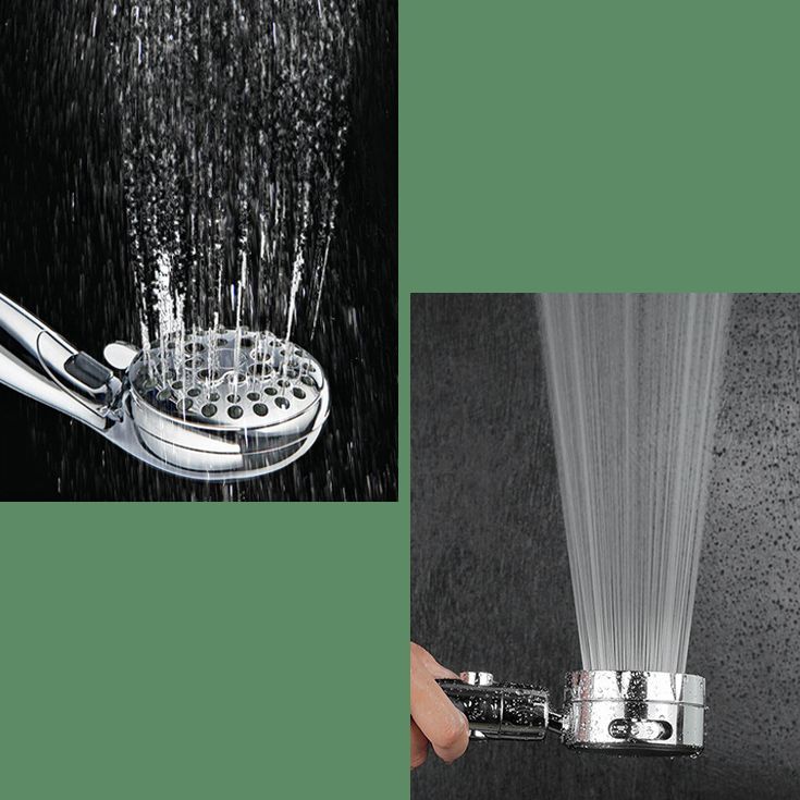 Avtoit | Modern Handheld Showerhead 3 Spray Round Metal Shower Heads