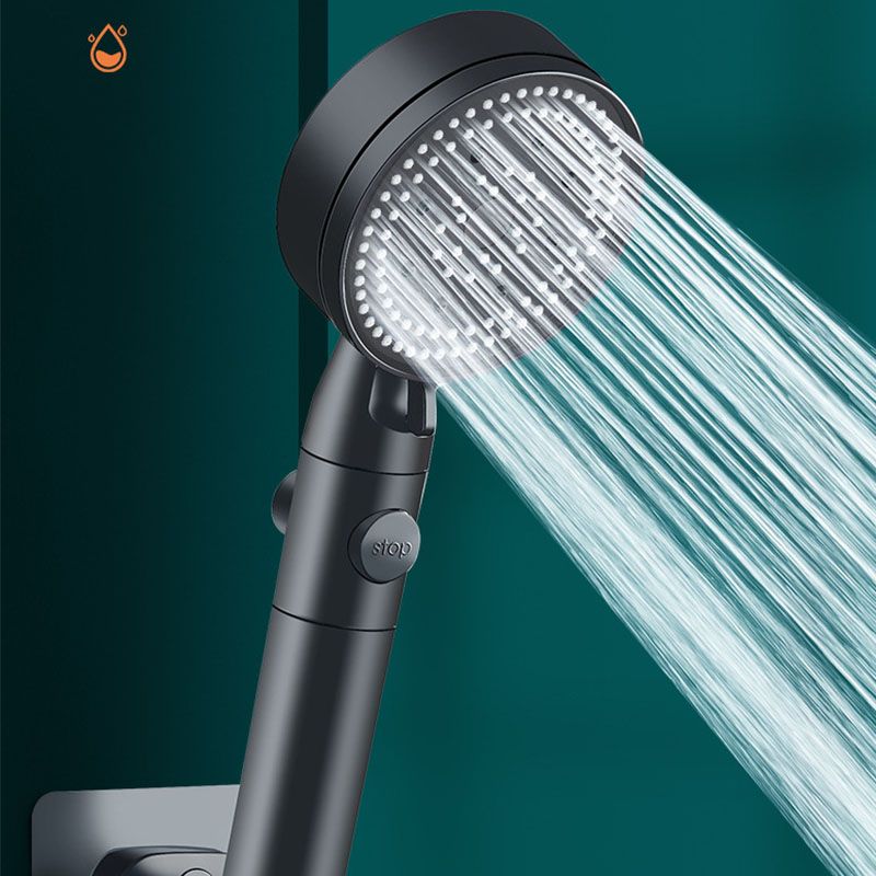 Avtoit | Metal Black Shower Head Self-Cleaning Standard Round Hand Shower