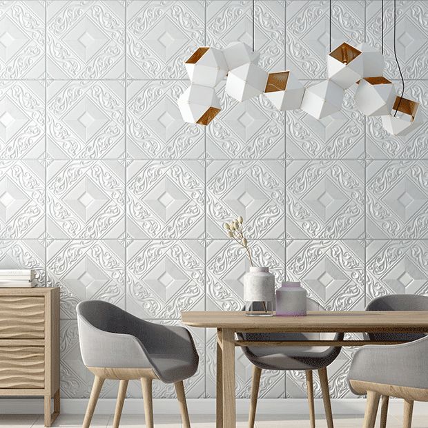 Avtoit | Modern Tin Backsplash Cover Three-Dimensional Printing Wall Ceiling Panel