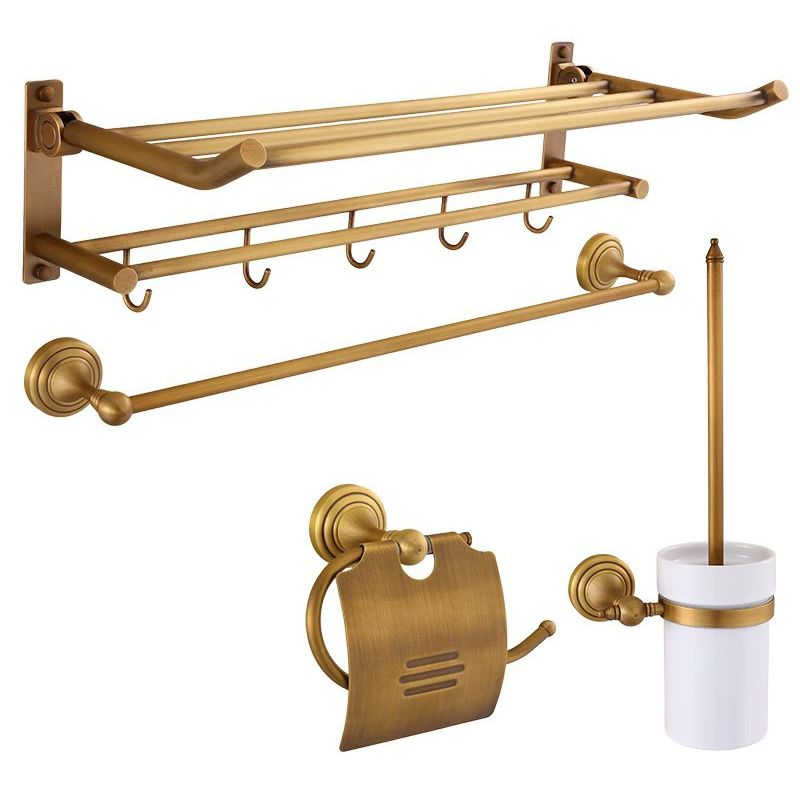 Avtoit | 4-piece traditional bathroom accessory set Gold Brass bathroom accessory hardware set