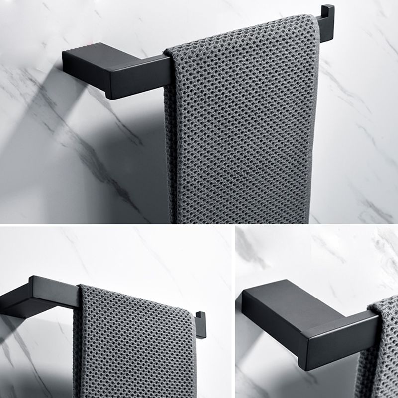 Avtoit | 5-piece Modernism Bathroom Accessory Set in Matte Black Stainless Steel