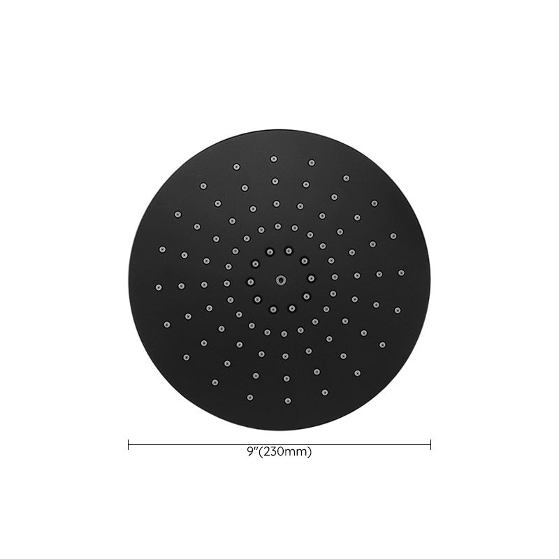 Avtoit | Contemporary Black Round Showerhead Combo Rain Shower Hand Shower