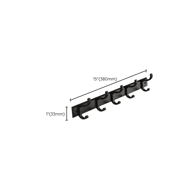 Avtoit | Matt Black 2-piece modern bathroom accessories as a single item or as a set with bath shelf