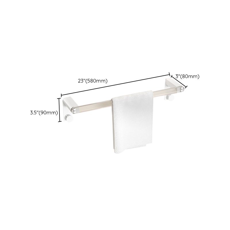 Avtoit | White Metal and Acrylic Bathroom Accessories as a Single Piece or in a Set with Bathroom Shelf