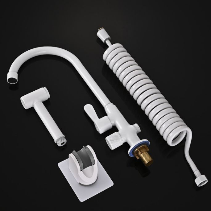 Avtoit | Single Cold Water Valve Uniform Color High Arc Deck Mounted Bathtub Faucet