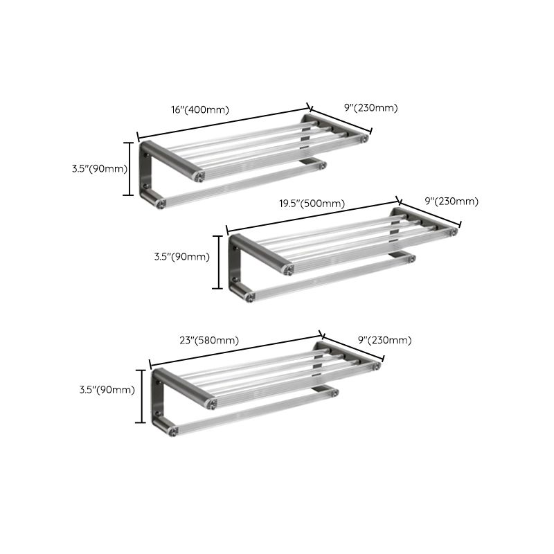 Avtoit | Modern Bathroom Set Gray Towel Rack Bathroom Shelf Bathroom Accessories Set