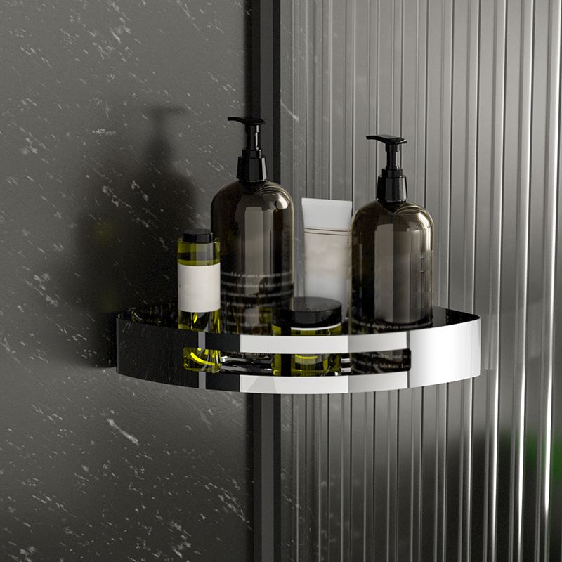 Avtoit | Polished Chrome Modern Bathroom Accessories Set Stainless Steel Triangular Shower Shelf