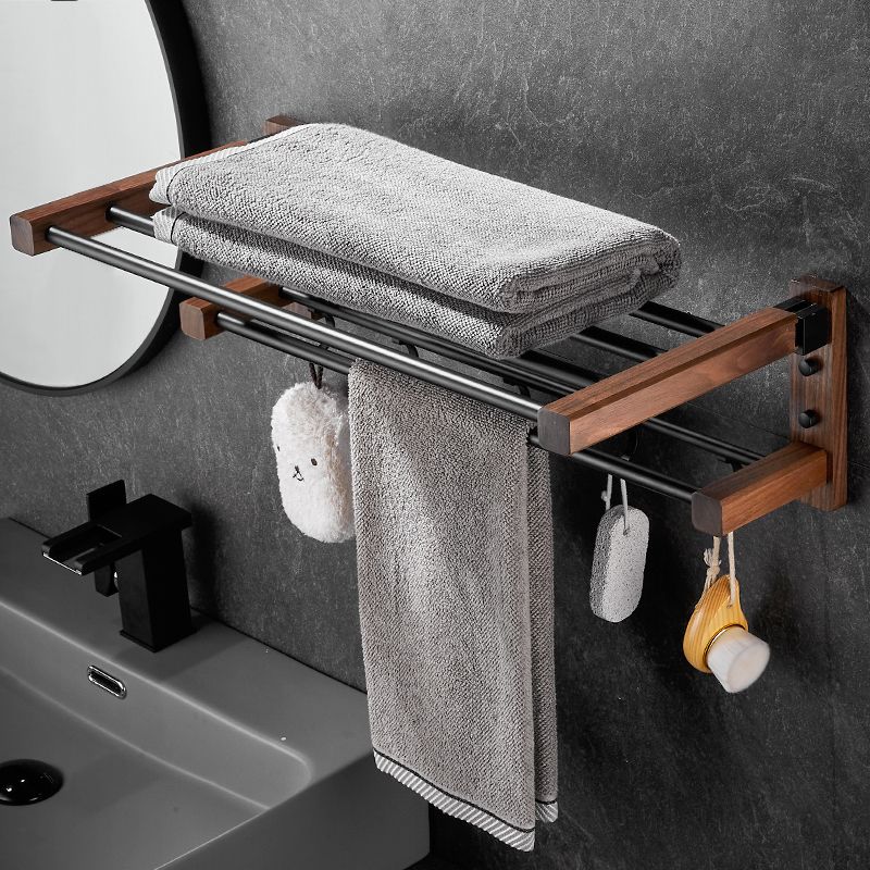 Avtoit | Modern black bathroom set bathroom shelf towel bar bathroom accessories set