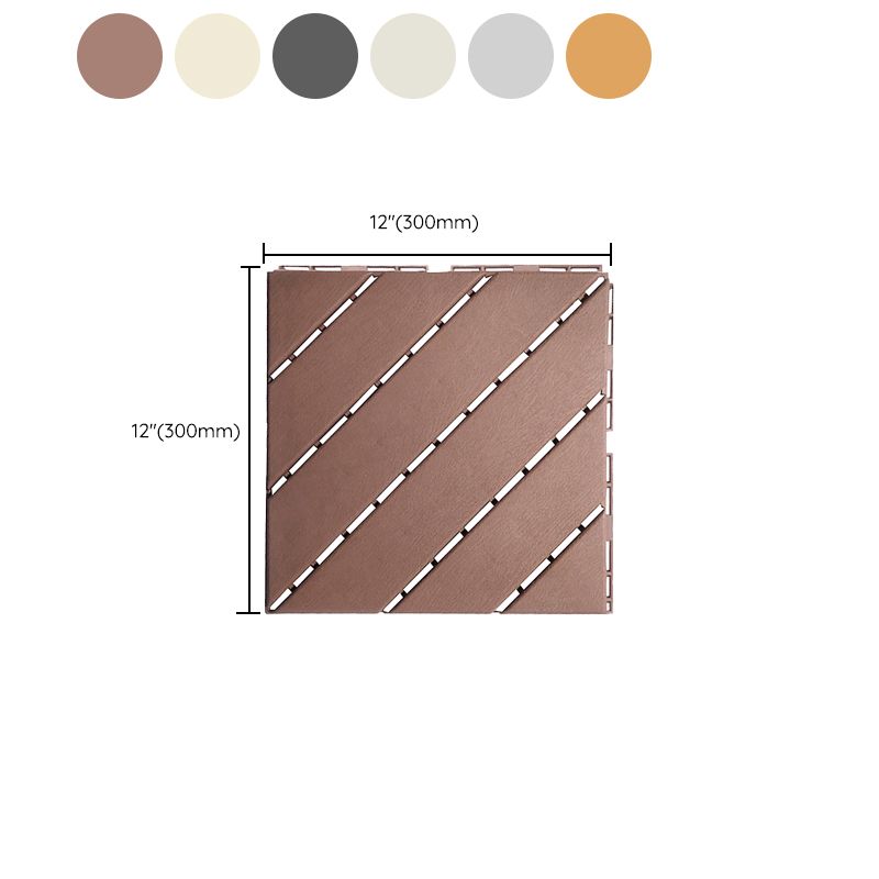 Avtoit | 4-Slat 12" X 12" PVC Floor Tiles Connection Installation Floor Tiles