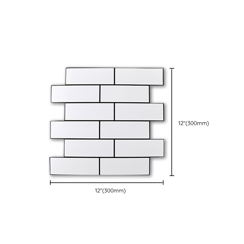 Avtoit | Plastic Peel & Stick Subway Tiles Contemporary Waterproof Peel & Stick Subway Tiles