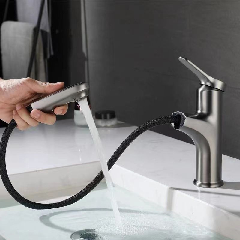 Avtoit | Modern Style Extendable Ship Faucet Copper Single Handle Sink Faucet for the Bathroom