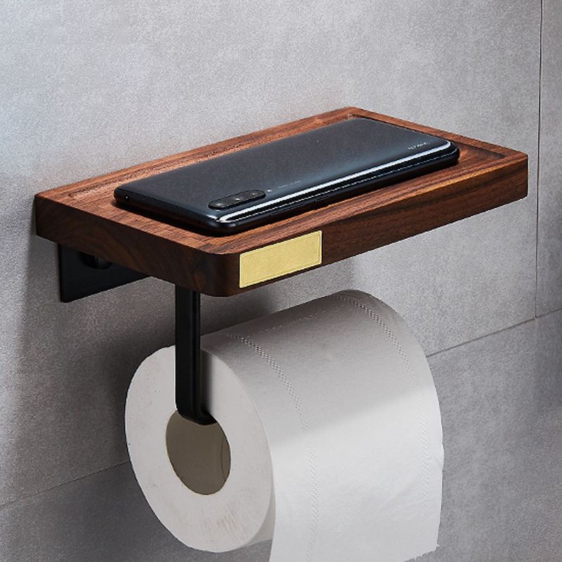 Avtoit | Metal Bathroom Accessories Set Walnut Brown Bathroom Accessories Set