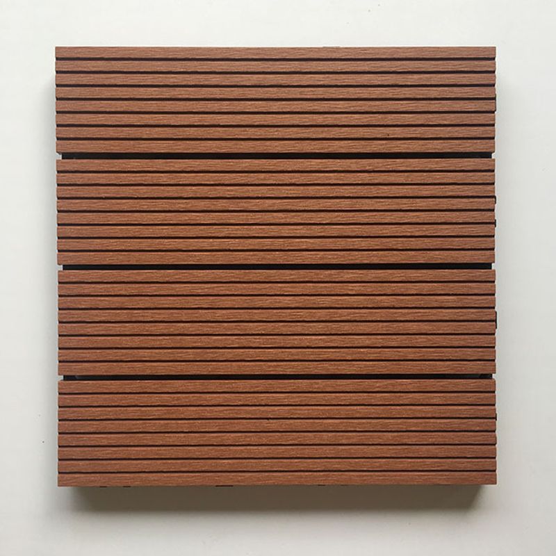 Avtoit | Contemporary Engineered Floor Tile Wire-Brushed Click-Lock Wood Floor for Patio Garden