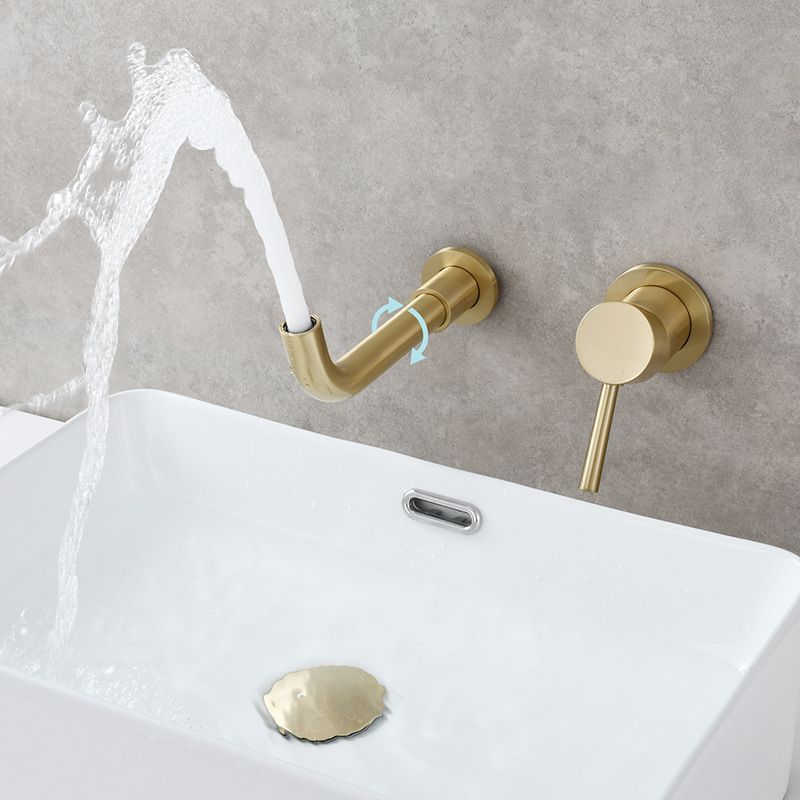 Avtoit | Single Hole Wall Mounted Bath Faucet Swivel Spout Basin Faucet