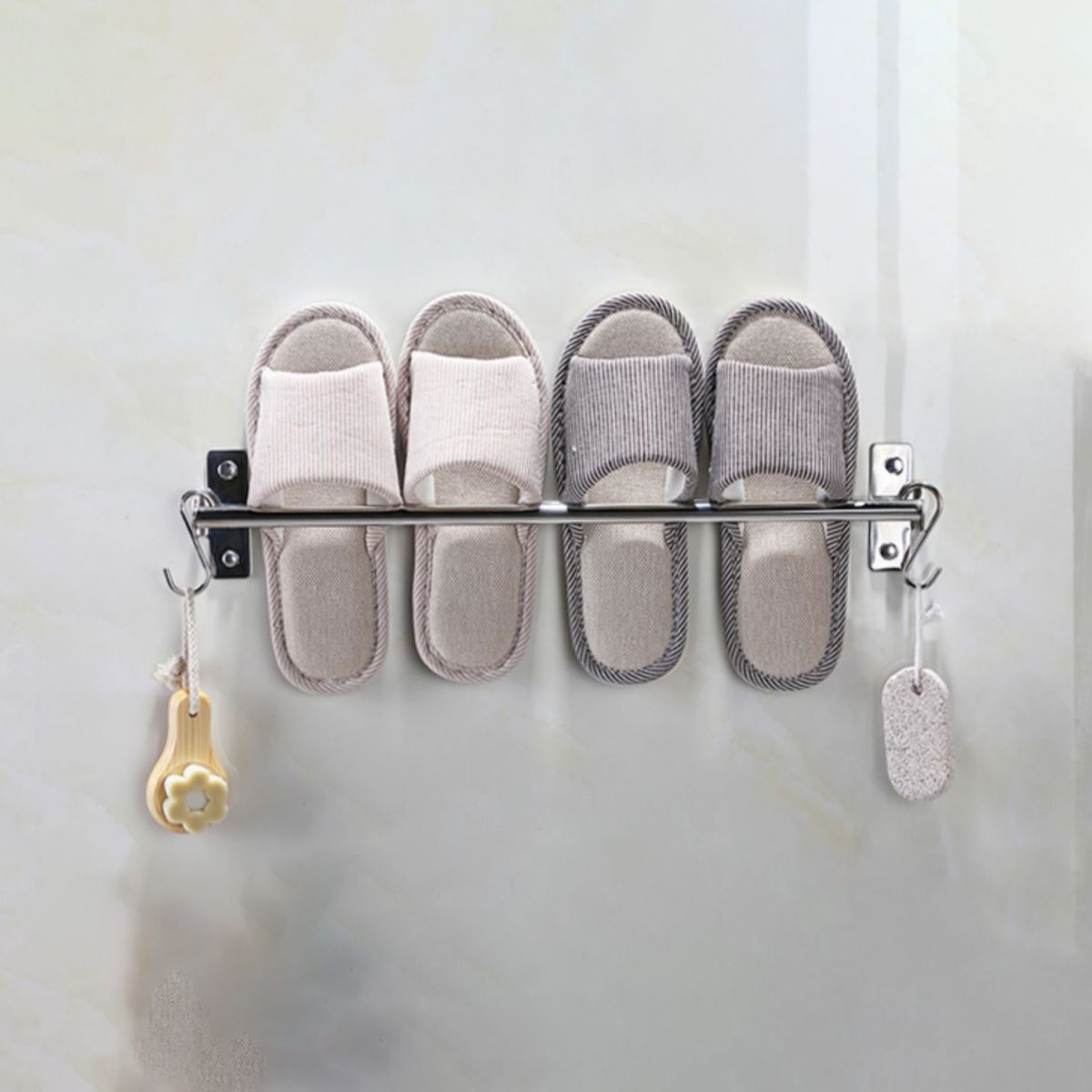 Avtoit | 3-piece stainless steel bathroom accessory set Modern chrome object stand