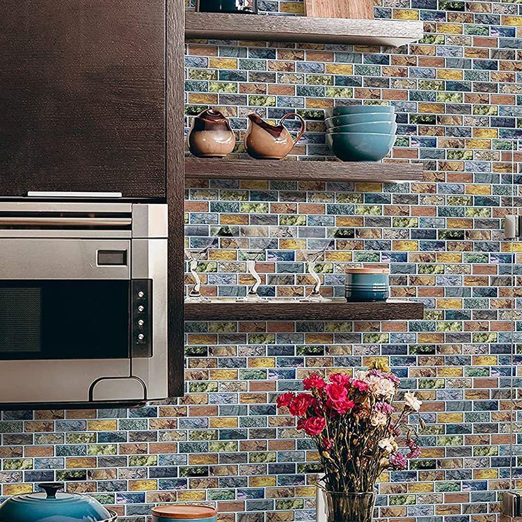 Avtoit | Square Peel-and-Stick Tiles Plastic Indoor Peel & Stick Subway Tile
