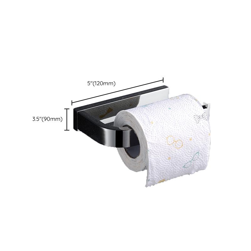 Avtoit | Polished Chrome Modern Bathroom Accessory Set made of Stainless Steel Towel Holder/Soap Dish
