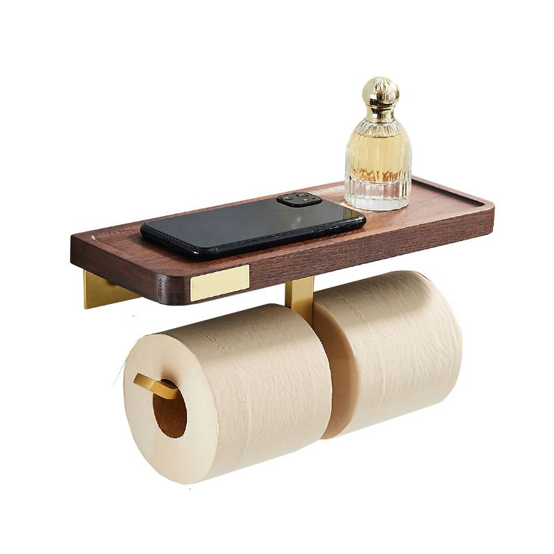 Avtoit | Wood and Aluminum Bath Hardware Set Golden Bathroom Accessory Set