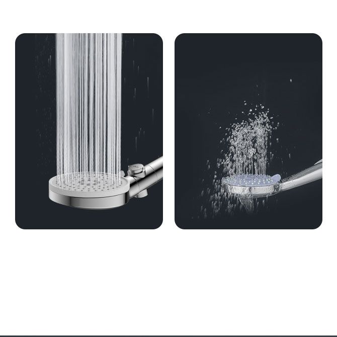 Avtoit | Contemporary Hand Shower Round Shower Head Combo in Silver