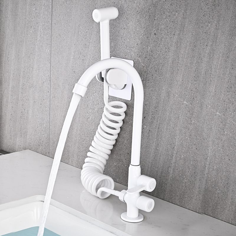 Avtoit | Single Cold Water Valve Uniform Color High Arc Deck Mounted Bathtub Faucet