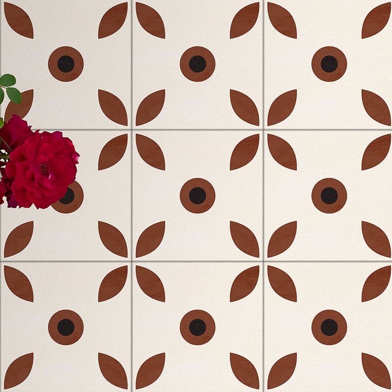 Avtoit | Indoor Vinyl floor floral pattern peel and stick waterproof square vinyl floor