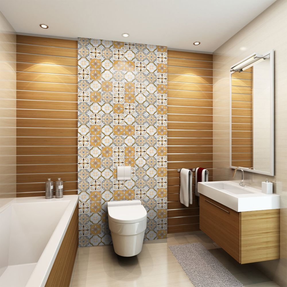 Avtoit | Mosaic Tile Wallpaper Contemporary Plastic Wallpaper with Square Shape