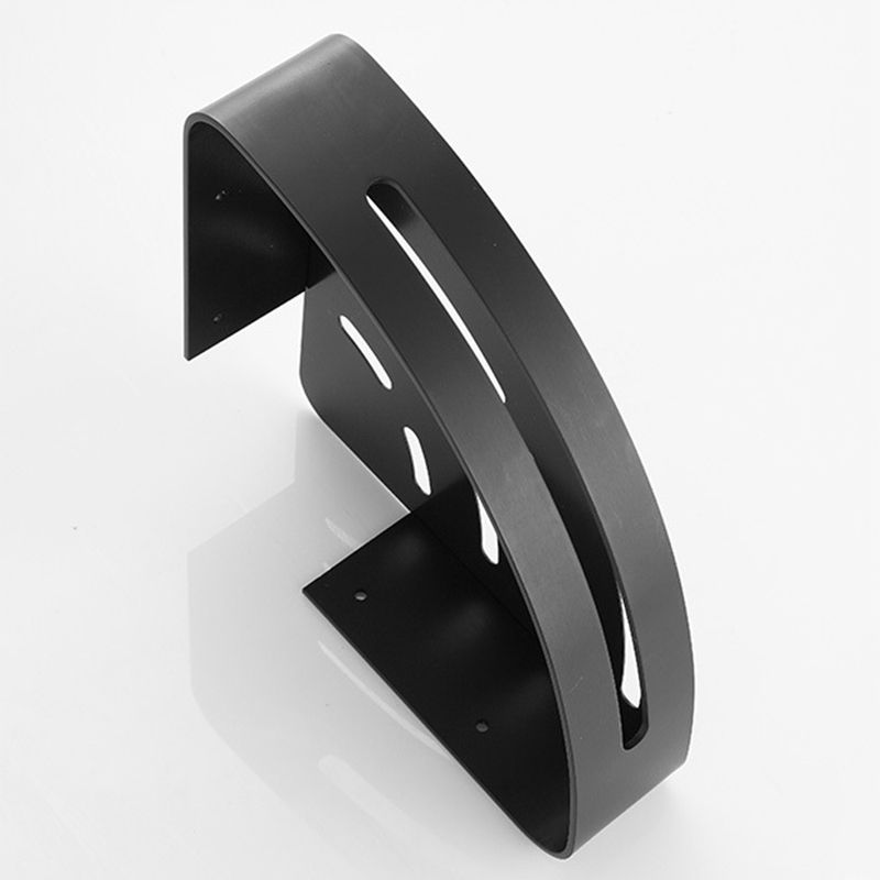 Avtoit | Modern Matt Black Bathroom Shelf Paper Holder Bathroom Accessory Set