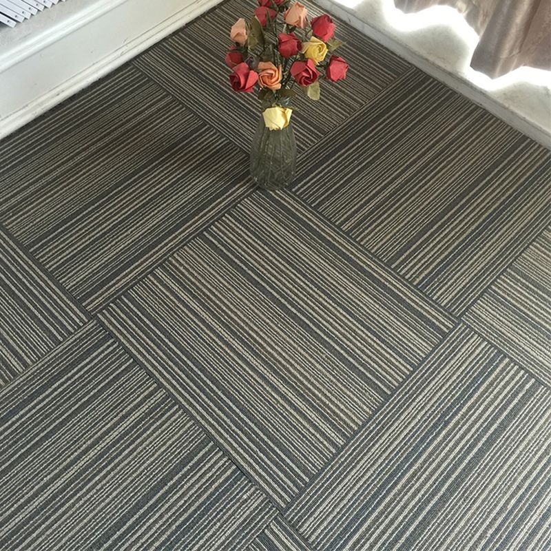 Avtoit | Dark Color Level Loop Carpet Tile Non-Slip Self-Adhesive Indoor Office Carpet Tiles
