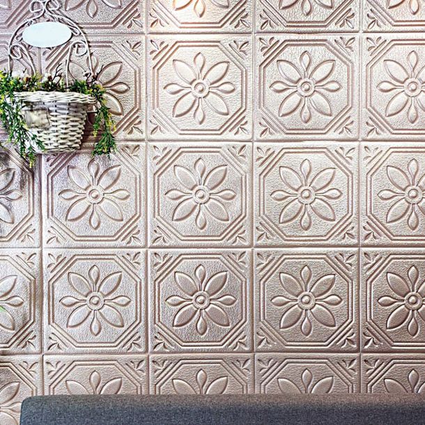 Avtoit | Modern Wall Panel Floral 3D Print Peel and Stick Waterproof Wall Panels