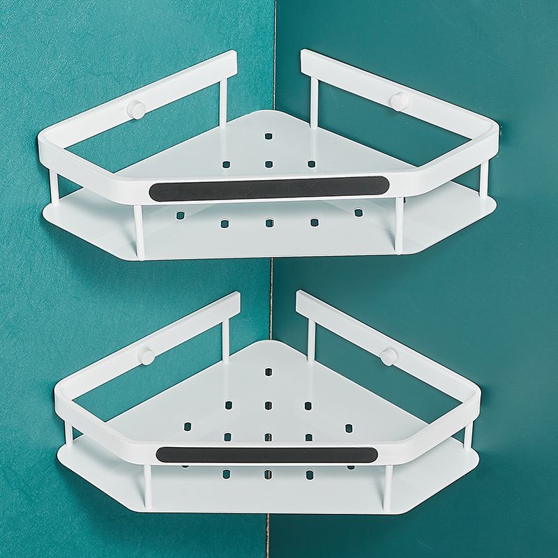 Avtoit | Matt white 3-piece modern bathroom accessory set, bathroom shelf