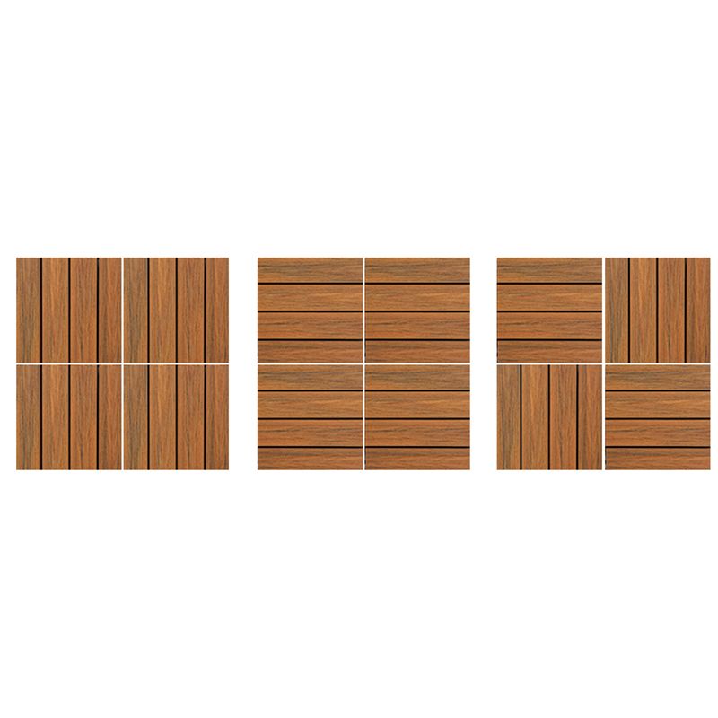 Avtoit | Square PVC Deck/Patio Floor Tiles Interlocking Installation Outdoor Patio Tiles