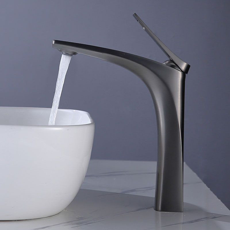 Avtoit | Modern Vessel Faucet Brass Lever Handles Low Arc with Water Hose Bathroom Vessel Faucet